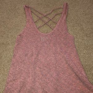 American Eagle Top Knit Crossback